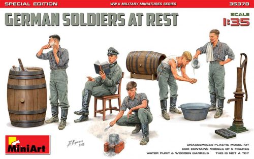 Miniart 1:35 German soldiers at rest. Special edition