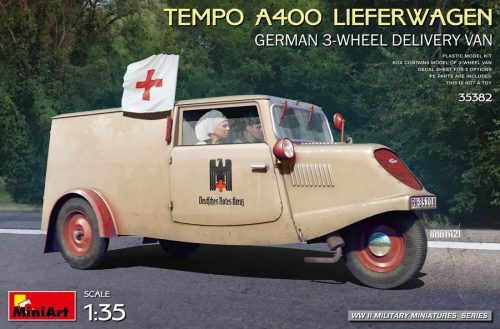 Miniart 1:35 Tempo A400 Lieferwagen. German 3-Wheel Delivery Van