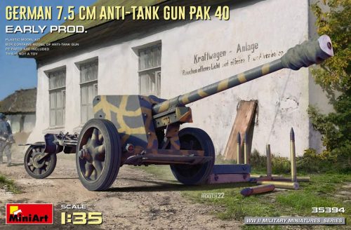 Miniart 1:35 German 7.5cm Anti-Tank Gun PaK 40. Early Prod