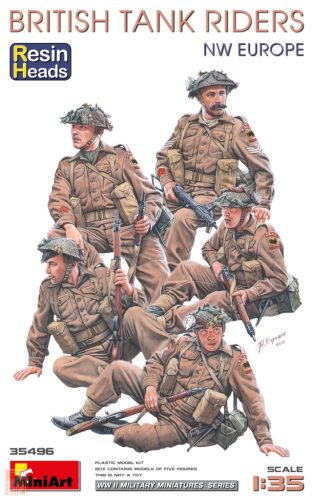 Miniart 1:35 British Tank Riders (NW Europe). Resin Heads