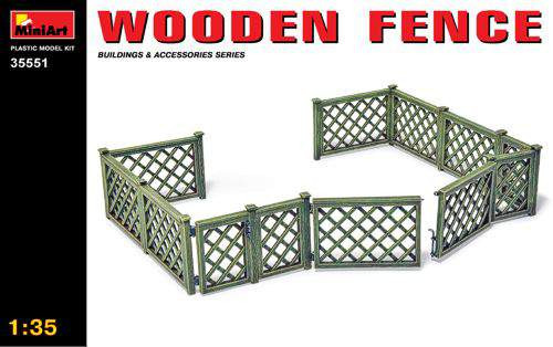 Miniart 1:35 Wooden Fence (”apácarácsos” kerítés)