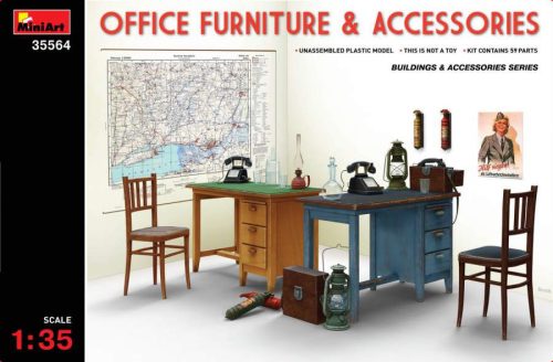 Miniart 1:35 Office Furniture & Accessories