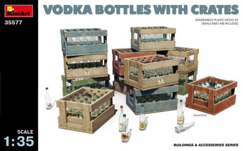 Miniart 1:35 Vodka Bottles with Crates