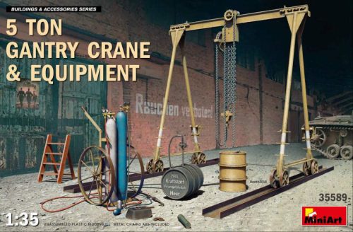 Miniart 1:35 5Ton Gantry Crane & Equipment