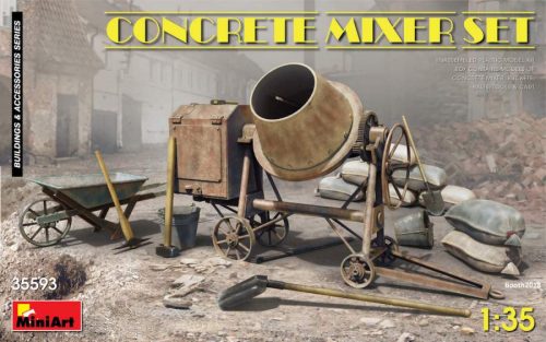 Miniart 1:35 Concrete Mixer Set