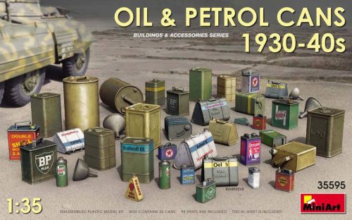 Miniart 1:35 Oil & Petrol Cans 1930-40s
