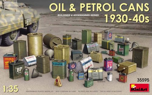 Miniart 1:35 Oil & Petrol Cans 1930-40s