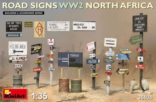Miniart 1:35 Road Signs WW2 (North Africa)