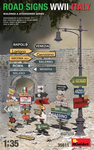 Miniart 1:35 Road signs WWII Italy