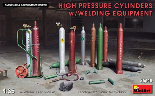 Miniart 1:35 High Pressure Cylinders w/Welding Equipment