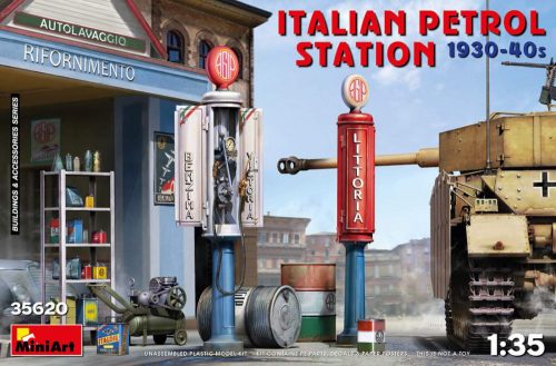 Miniart 1:35 Italian Petrol Station 1930-40s