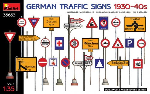 Miniart 1:35 German Traffic Signs 1930-40’s