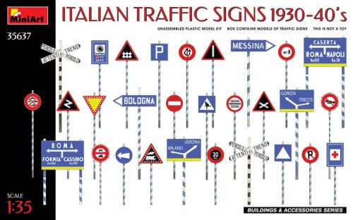 Miniart 1:35 Italian Traffic Signs 1930-40’s