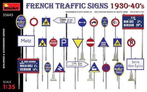 Miniart 1:35 French Traffic Signs 1930-40’s