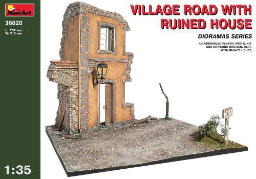 Miniart 1:35 - Village Road with Ruined House