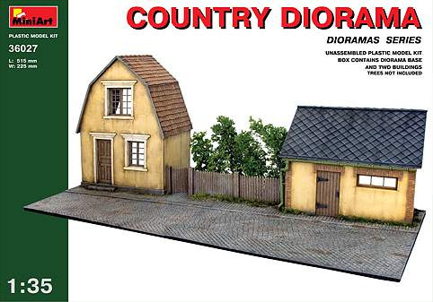 Miniart 1:35 - Village house and barn fronts with diorama bases Country dio