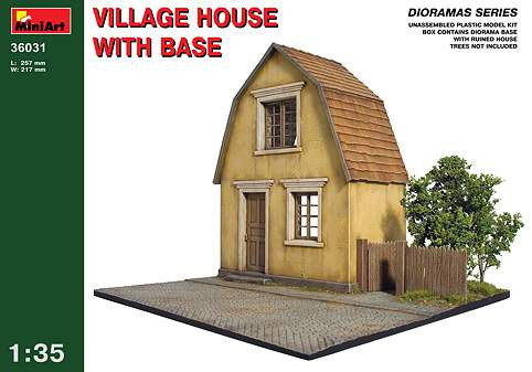 Miniart 1:35 Village House front and diorama base