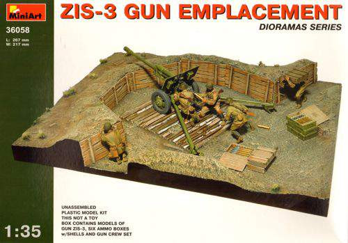 Miniart 1:35 - ZIS-3 Gun Emplacement