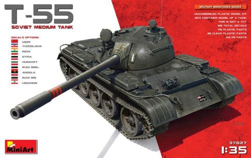 Miniart 1:35 T-55 Soviet Medium Tank harcjármű makett