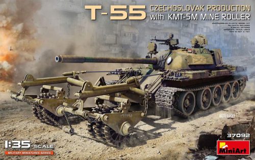 Miniart 1:35 T-55 Czechoslovak Production with KMT-5M Mine Roller