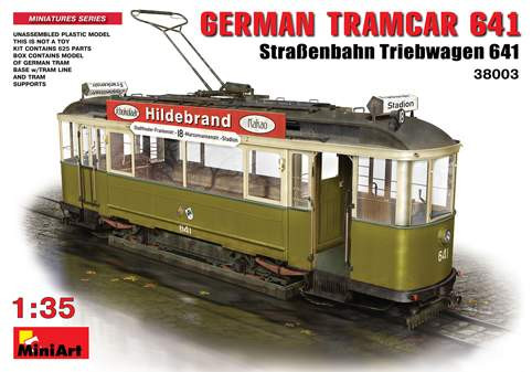 Miniart 1:35 German Tramcar 641 (Strassenbahn Triebwagen 641)