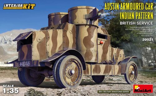 Miniart 1:35 Austin armoured car indian pattern. British service. Interior kit