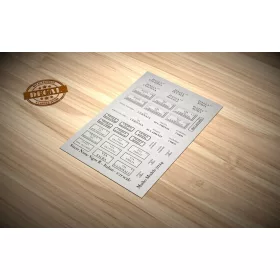 Matho Models 1:35 Street Name Signs B - Italian