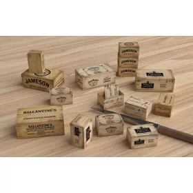 Matho Models 1:35 Wooden Crates: whiskey