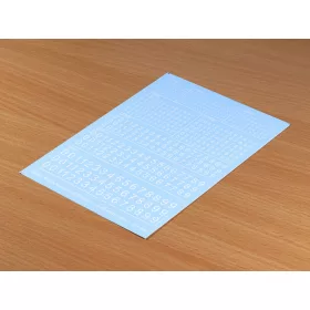 Matho Models Decal Numbers - small, white, type 1