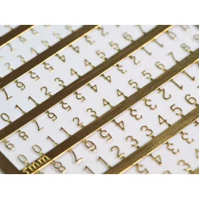 Matho Models PE Numbers: 1,5 - 2,0 - 2,5 - 3,0mm
