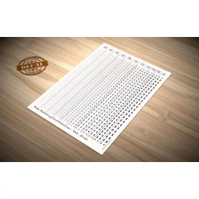 Matho Models Decal Dashed Lines - black