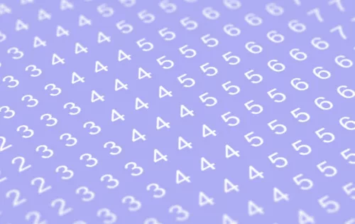 Matho Models Decal Numbers - 2.5mm, white, type 1