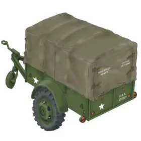 Planet Models WWII US Cargo Trailer Ben Hur
