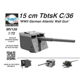   Planet Models 1:72 15 cm TbtsK C/36 WWII German Atlantic Wall Gun