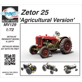 Planet Models 1:72 Zetor 25 Agricultural Version