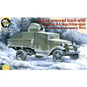Military Wheels 1:72 GAZ AA armored truck with Maxim AA gun
