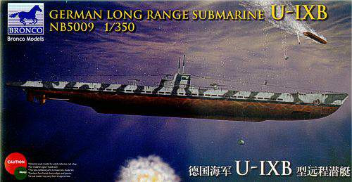 Bronco 1:350 German Long Range Submarine Type U-IX B