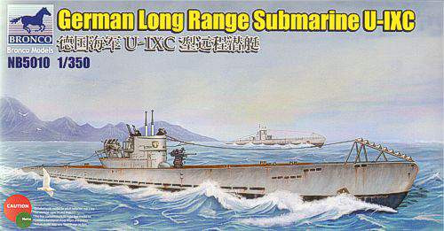Bronco 1:350 German Long Range Submarine Type U-IXC