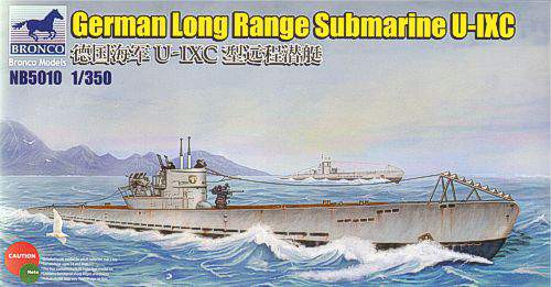 Bronco 1:350 German Long Range Submarine Type U-IXC