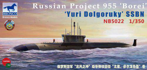 Bronco 1:350 Russian Project 955 'Borei' 'Yuri Dolgoruky' SSBN
