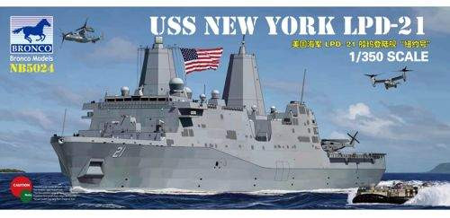 Bronco Model 1:350 U.S.S. LPD-21 'New York'