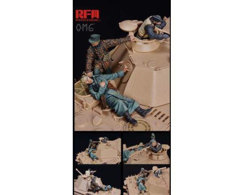 RyeField Model 1:35 Figures for PANTHER G, Fallen Resin