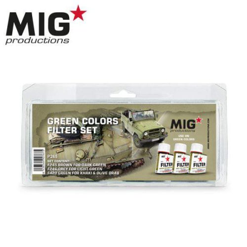 Mig Productions Green Colors Filter Set