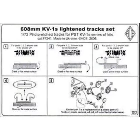 ACE 1:72 KV-1s 608mm lightened tracks set