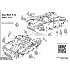 ACE 1:72 Photo-etched set -60 add on armor, for ACE kit
