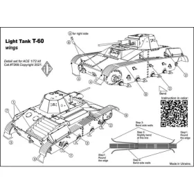 ACE 1:72 Photo-etched set -60 fenders, for ACE kit