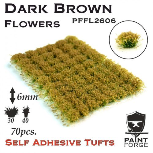 Paint Forge PFFL2606 Dark Brown Flowers