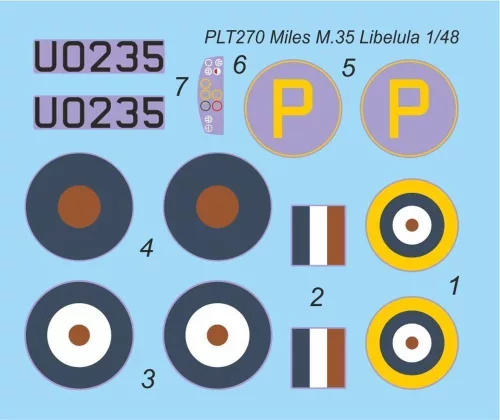 Planet Models 1:48 Miles M-35 Libellula