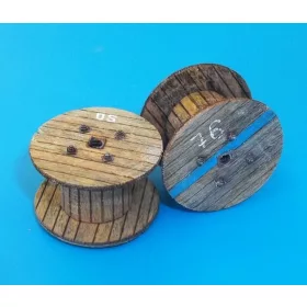 Plus model 1:48 Cable reels- small