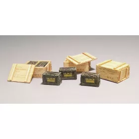 Plus model 1:35 US wooden ammunition boxes - Vietnam